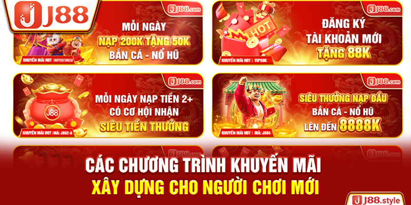 Các chương trình khuyến mãi xây dựng cho người chơi mới