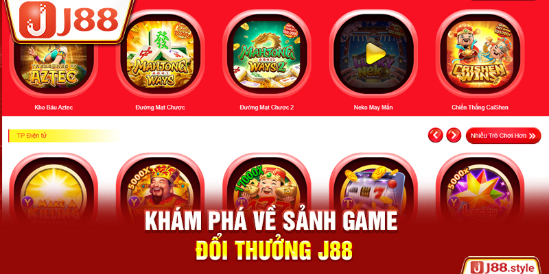 Khám phá về sảnh game đổi thưởng J88